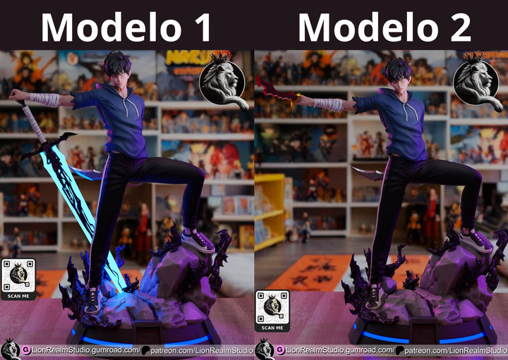 ¡Añade Poder y Determinación con la Figura de Sung Jinwoo de Solo Leveling! - tu tienda de impresión 3D