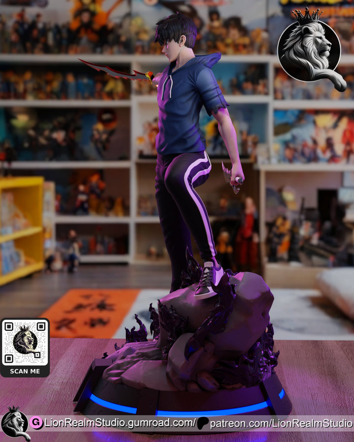 ¡Añade Poder y Determinación con la Figura de Sung Jinwoo de Solo Leveling! - tu tienda de impresión 3D