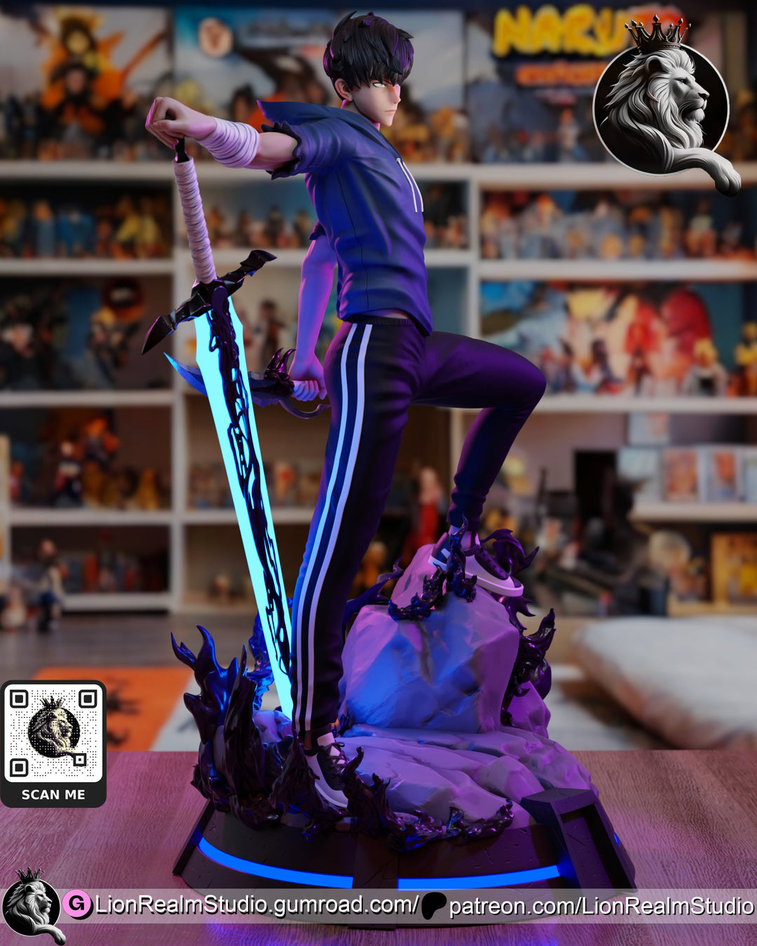 ¡Añade Poder y Determinación con la Figura de Sung Jinwoo de Solo Leveling! - tu tienda de impresión 3D