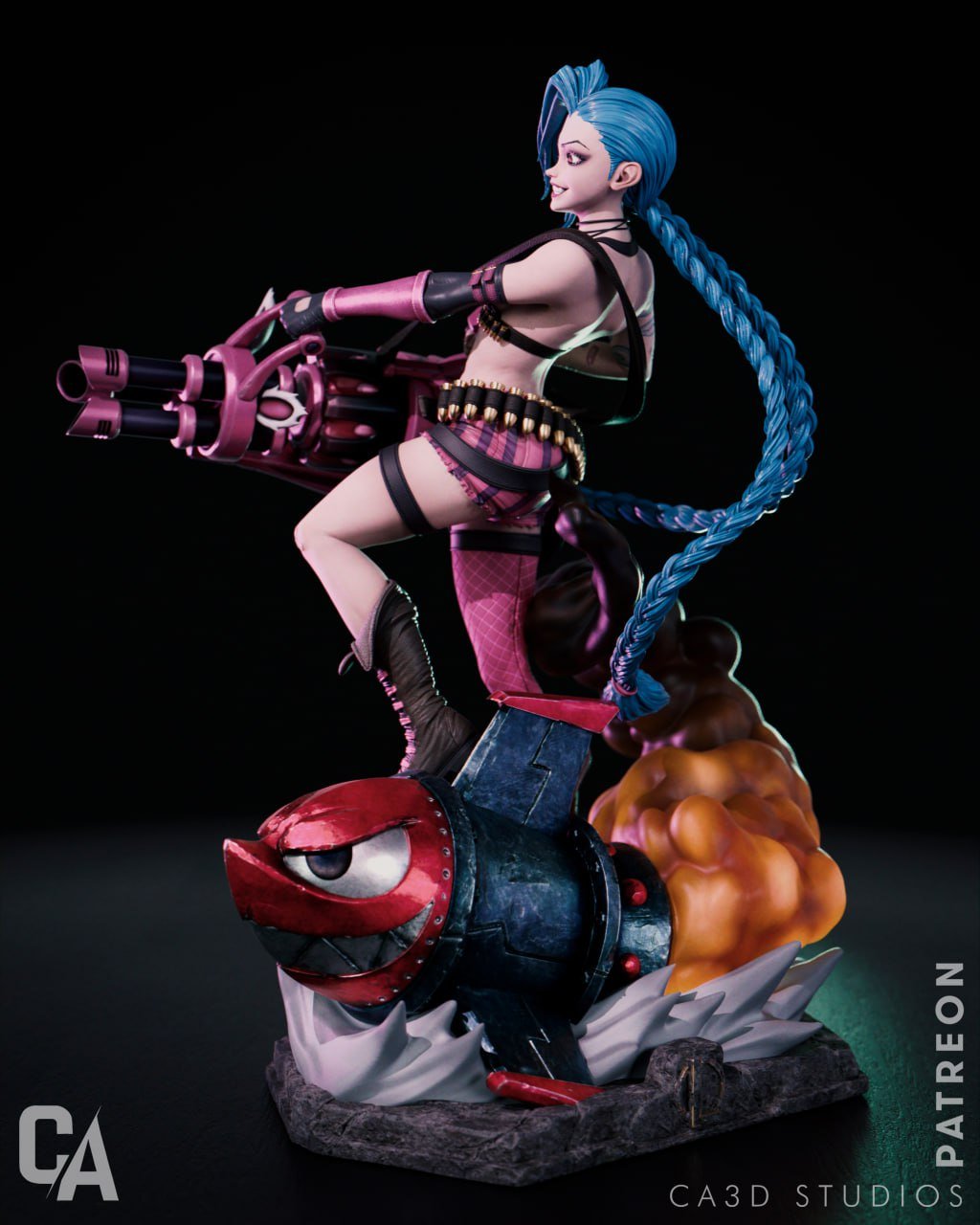 Figura de Jinx - League of Legends | Arcane | Edición Limitada | Escala 1/6 - tu tienda de impresión 3D