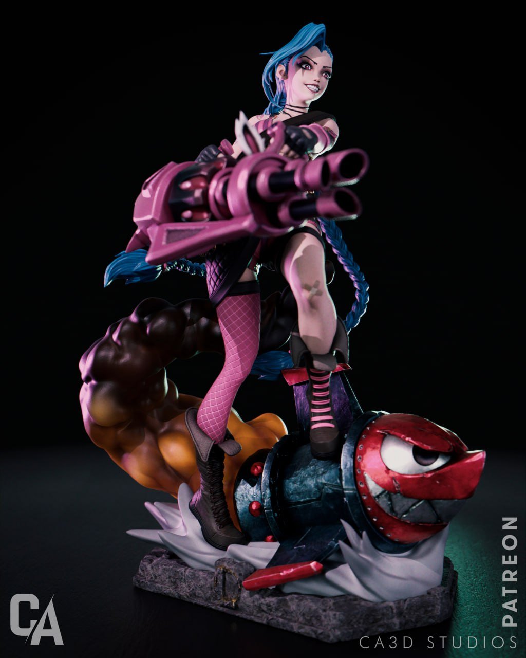 Figura de Jinx - League of Legends | Arcane | Edición Limitada | Escala 1/6 - tu tienda de impresión 3D