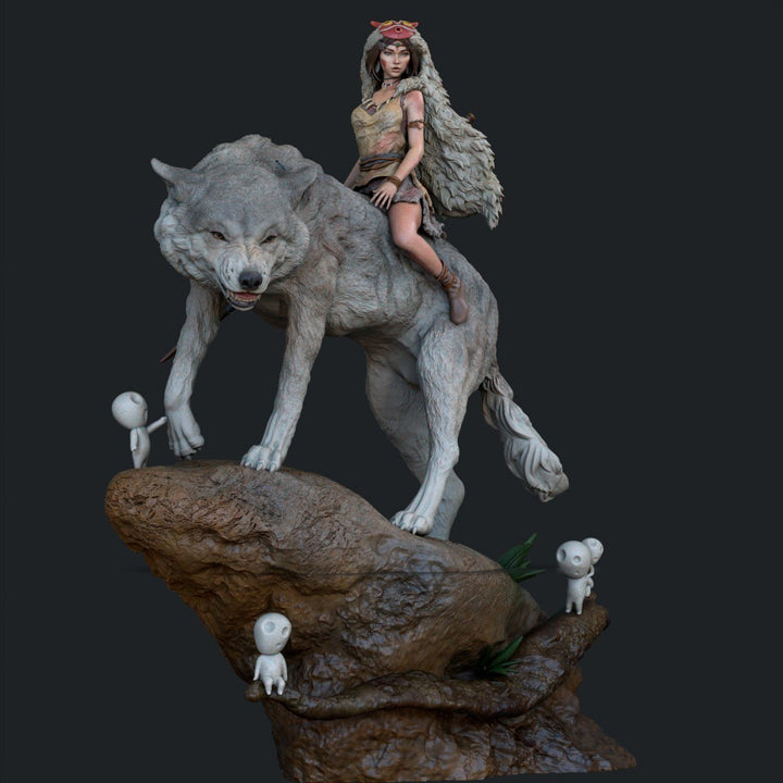 Figura de San - Princesa Mononoke | Estilo Natural | Edición Limitada | Escala 1/6 - tu tienda de impresión 3D