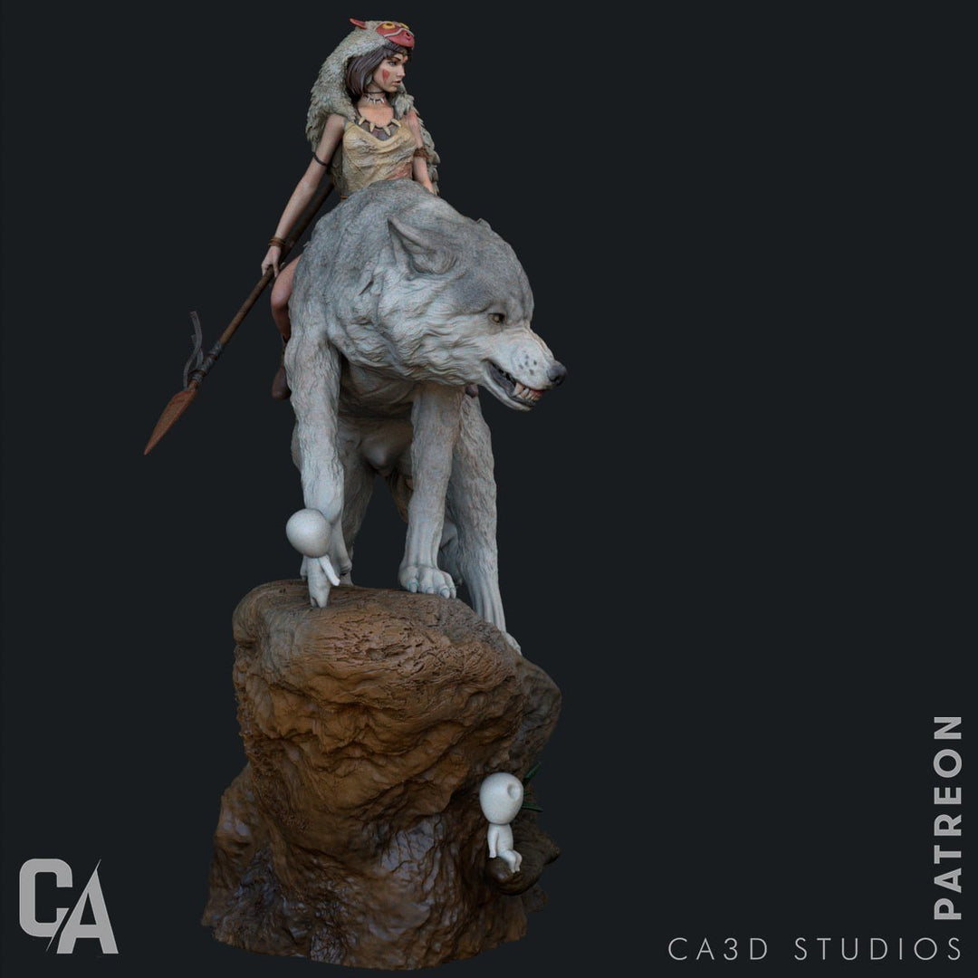 Figura de San - Princesa Mononoke | Estilo Natural | Edición Limitada | Escala 1/6 - tu tienda de impresión 3D