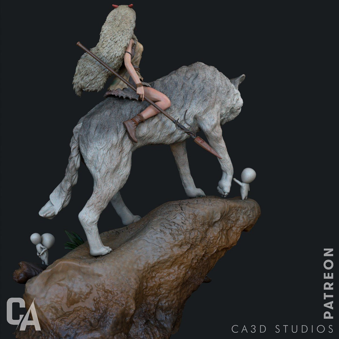 Figura de San - Princesa Mononoke | Estilo Natural | Edición Limitada | Escala 1/6 - tu tienda de impresión 3D