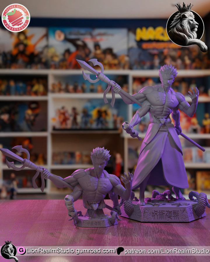 Figura de Sukuna - Jujutsu Kaisen | Rey de las Maldiciones | Edición Limitada | Escala 1/6 - tu tienda de impresión 3D