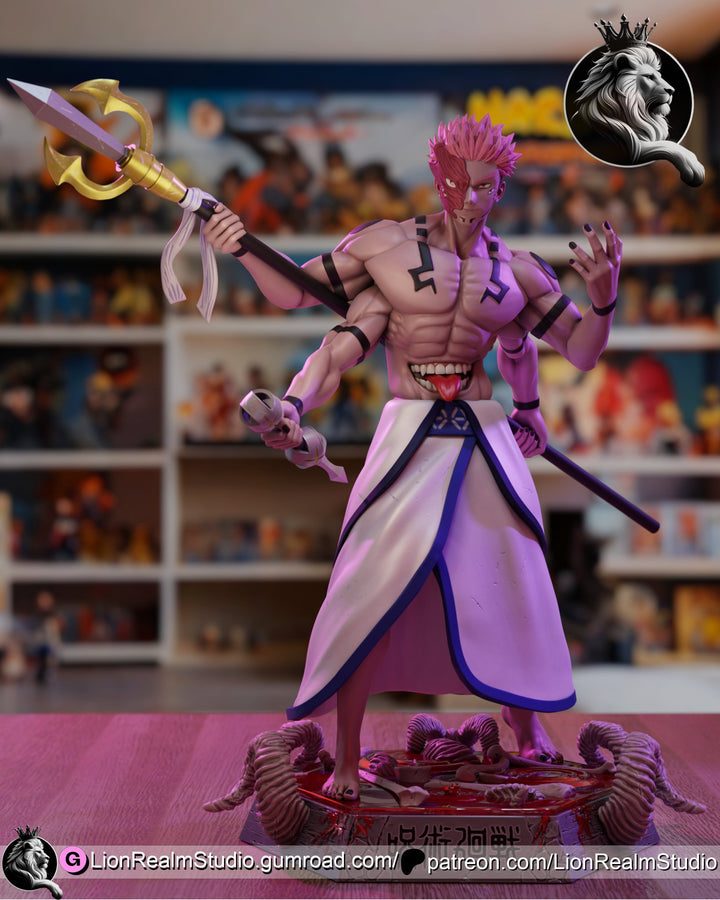 Figura de Sukuna - Jujutsu Kaisen | Rey de las Maldiciones | Edición Limitada | Escala 1/6 - tu tienda de impresión 3D