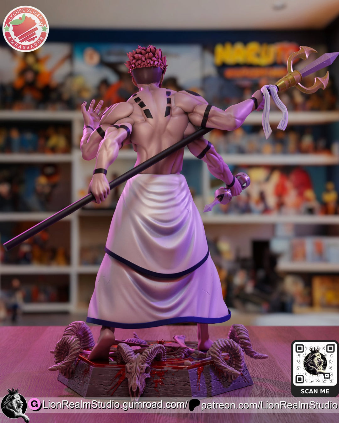 Figura de Sukuna - Jujutsu Kaisen | Rey de las Maldiciones | Edición Limitada | Escala 1/6 - tu tienda de impresión 3D