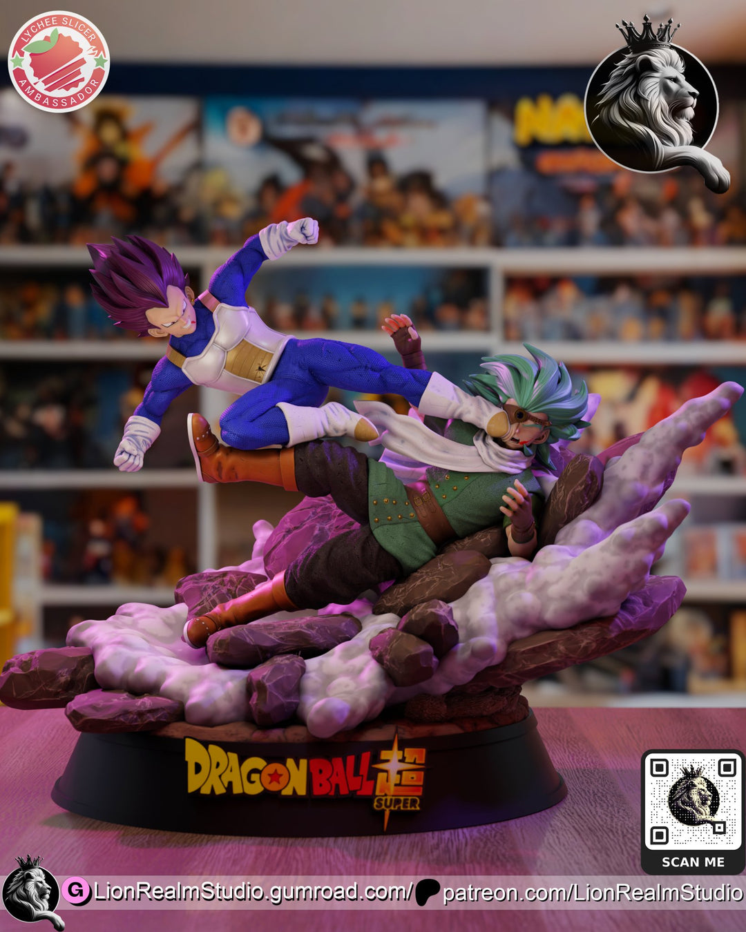 Figura de Vegeta Ultra Ego vs Granolah - Dragon Ball Super | Batalla Épica | Edición Limitada | Escala 1/6 - tu tienda de impresión 3D