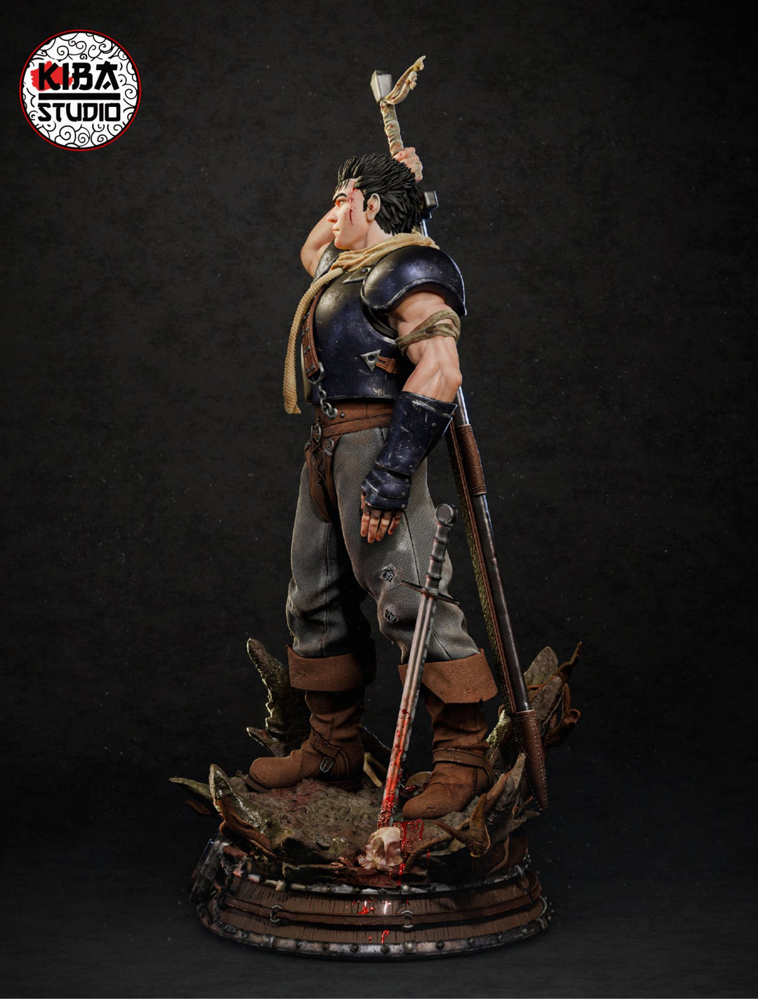 Guts Young - Berserk (KibaStudio) - 2 Versiones (Con Casco y Sin Casco) 🛡️⚔️ - tu tienda de impresión 3D