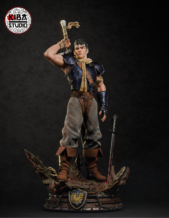 Guts Young - Berserk (KibaStudio) - 2 Versiones (Con Casco y Sin Casco) 🛡️⚔️ - tu tienda de impresión 3D