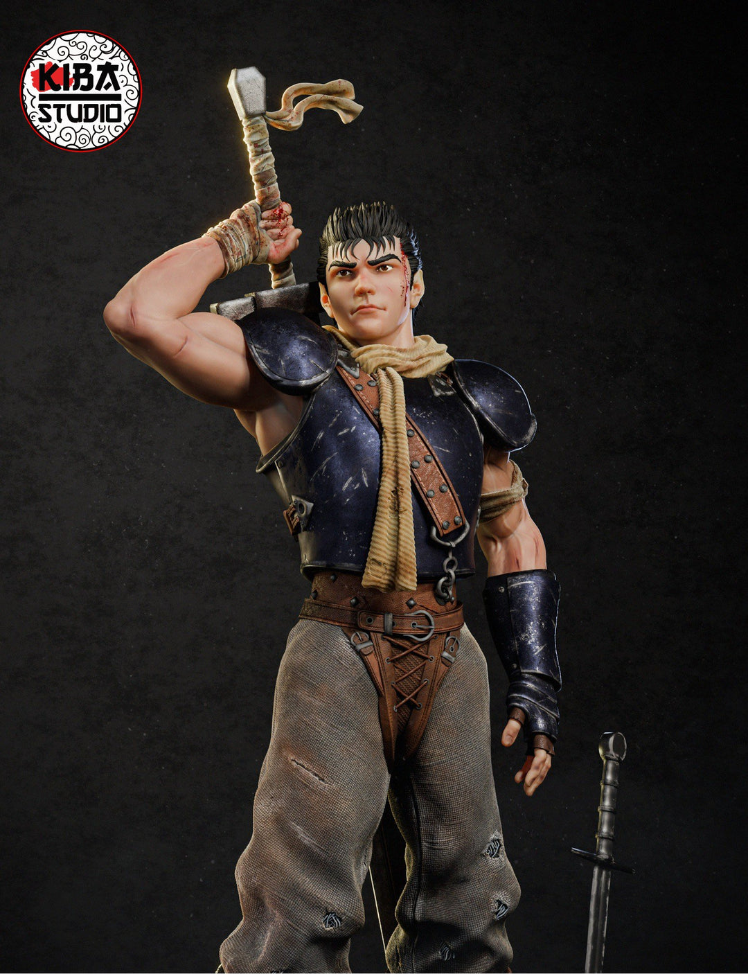 Guts Young - Berserk (KibaStudio) - 2 Versiones (Con Casco y Sin Casco) 🛡️⚔️ - tu tienda de impresión 3D