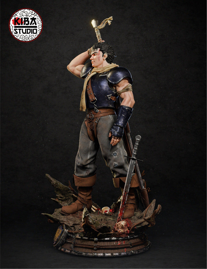 Guts Young - Berserk (KibaStudio) - 2 Versiones (Con Casco y Sin Casco) 🛡️⚔️ - tu tienda de impresión 3D