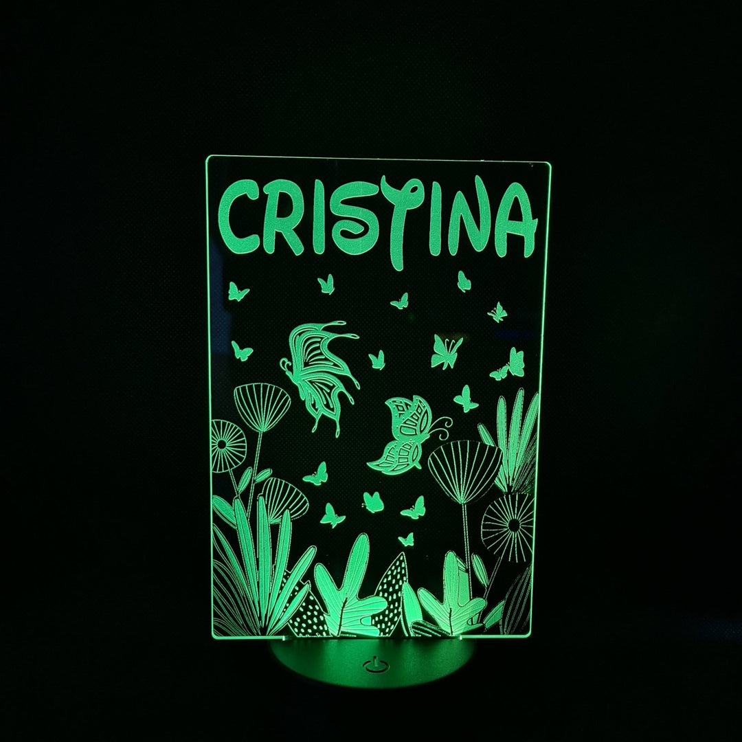 Lámpara Fantasía - Iluminación de Colores con Personalización de Mariposa - tu tienda de impresión 3D