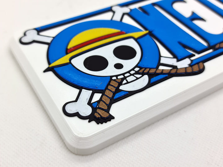 Embárcate en la Aventura con Nuestro Cartel 3D del Logo de One Piece