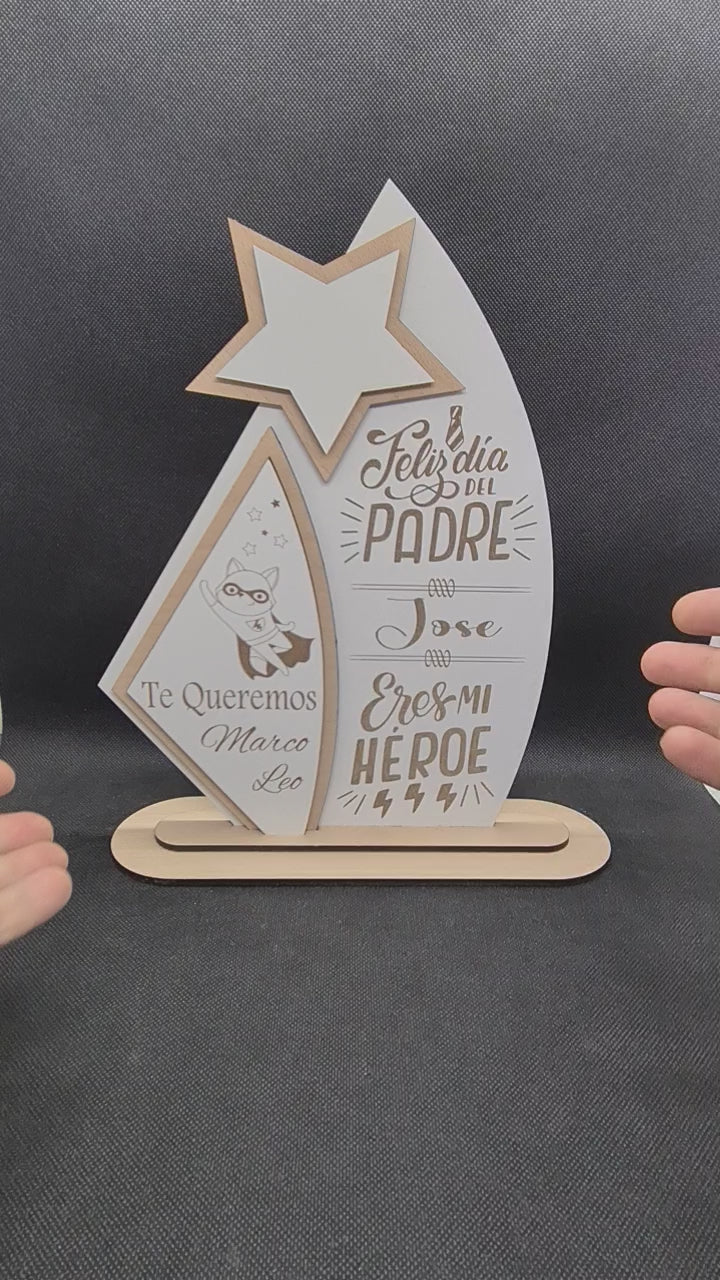 Vínculo Inquebrantable: Decorativo Personalizado para el Día del Padre