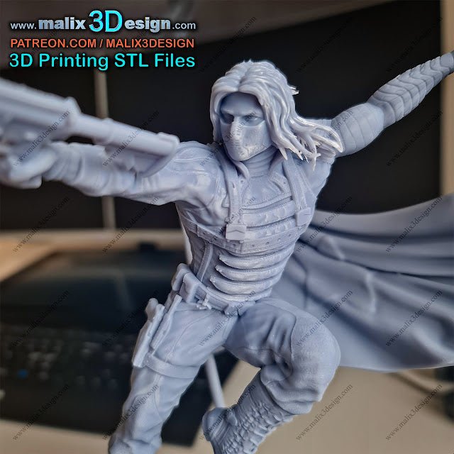 WINTER SOLDIER BY MALIX3DESING (Unpainted Assembly Kit) / Painted to order!