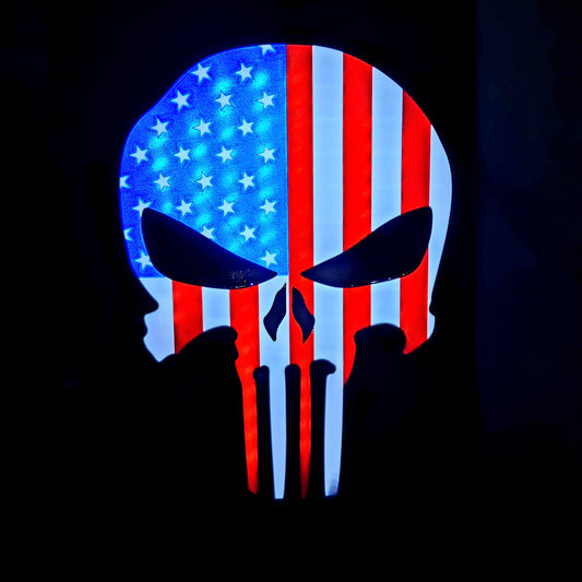 Lámpara led inspirada en la película (The Punisher)
