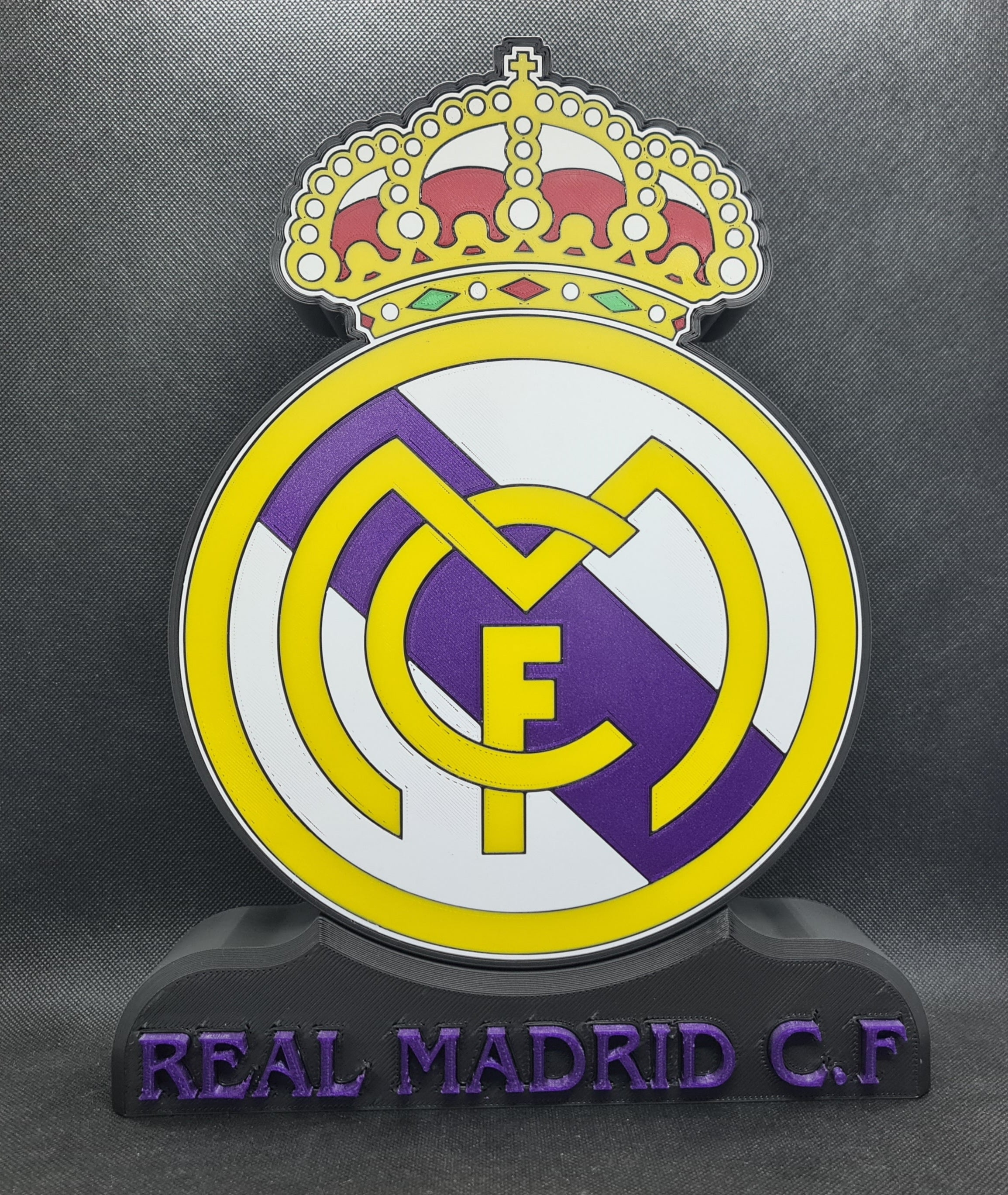 Lámpara led inspirada en el equipo de fútbol (REAL MADRID)