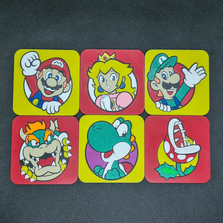 Posa Vasos Super Mario Bros Fan Art