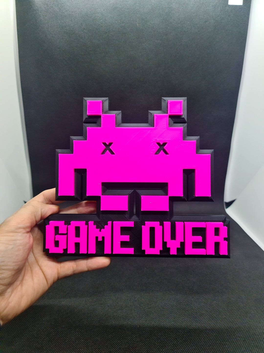 Cartel Game Over Space Invaders - ¡Revive la Era Dorada de los Videojuegos!