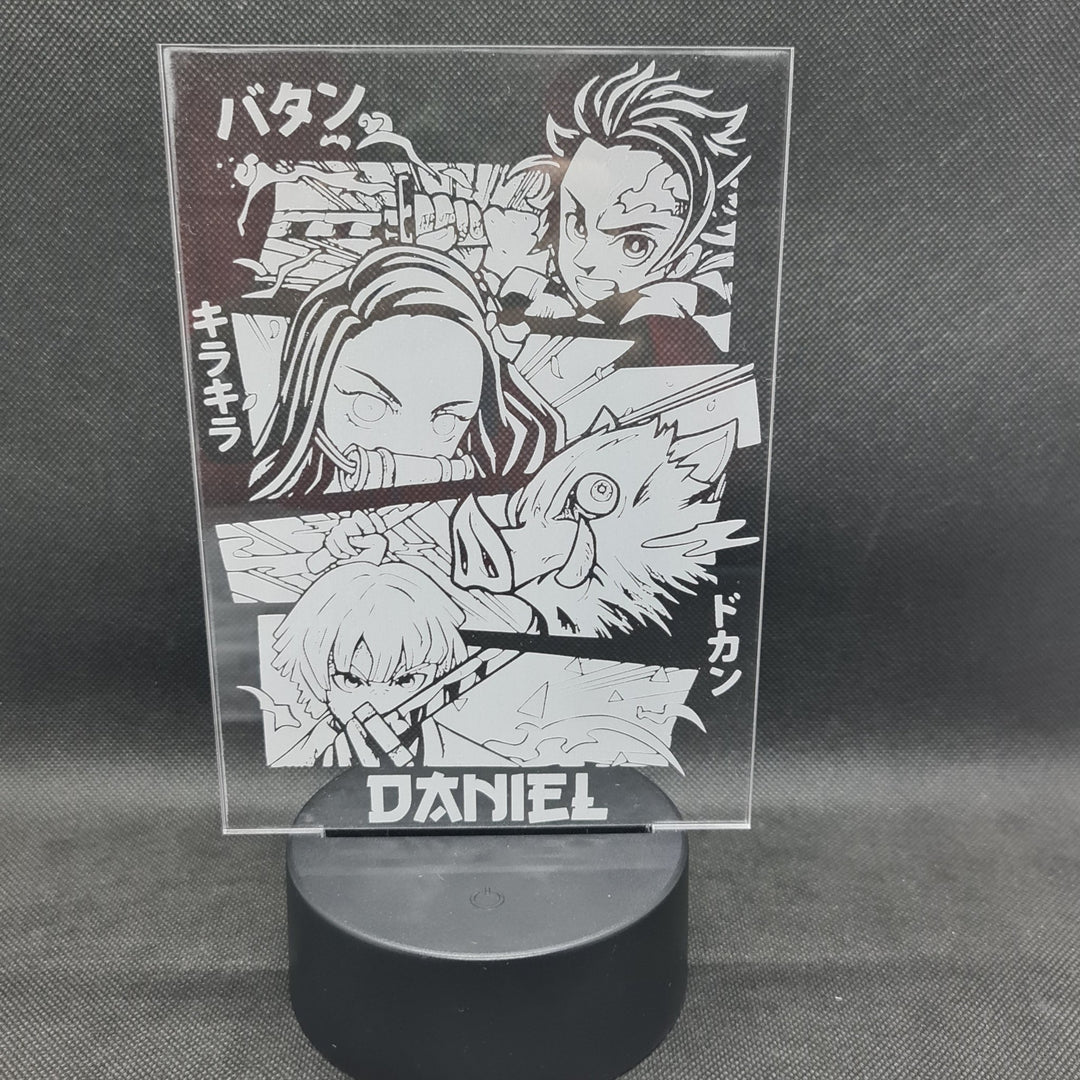 ¡Revive la Épica de Kimetsu no Yaiba con Nuestra Lámpara LED Personalizada!