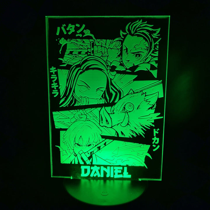 ¡Revive la Épica de Kimetsu no Yaiba con Nuestra Lámpara LED Personalizada!