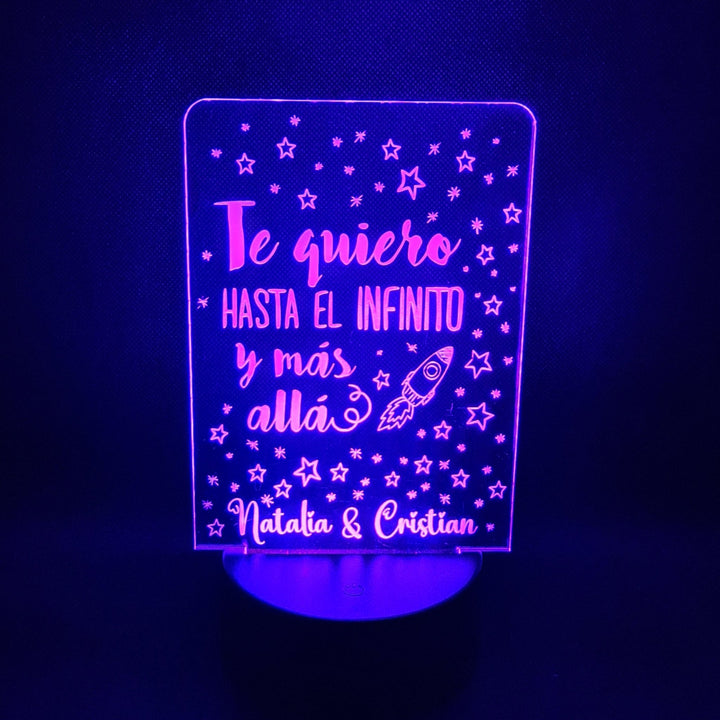 Regalo Romántico: Lámpara LED Personalizada con 16 Colores y Control Remoto - ¡Ilumina tus Momentos Especiales!