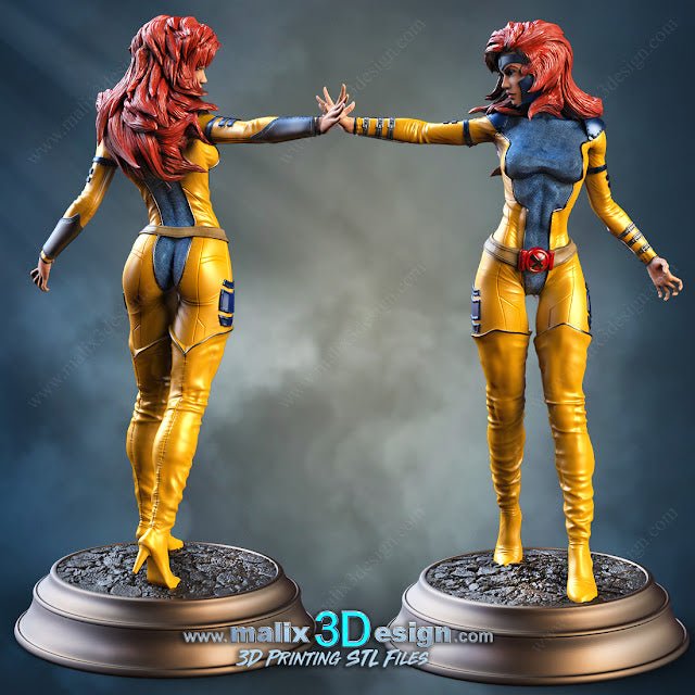 JEAN GREY X-MEN DE MALIX3DESIN