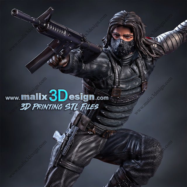 WINTER SOLDIER BY MALIX3DESING (Unpainted Assembly Kit) / Painted to order!