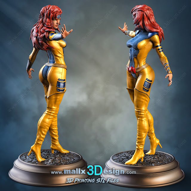 JEAN GREY X-MEN DE MALIX3DESIN