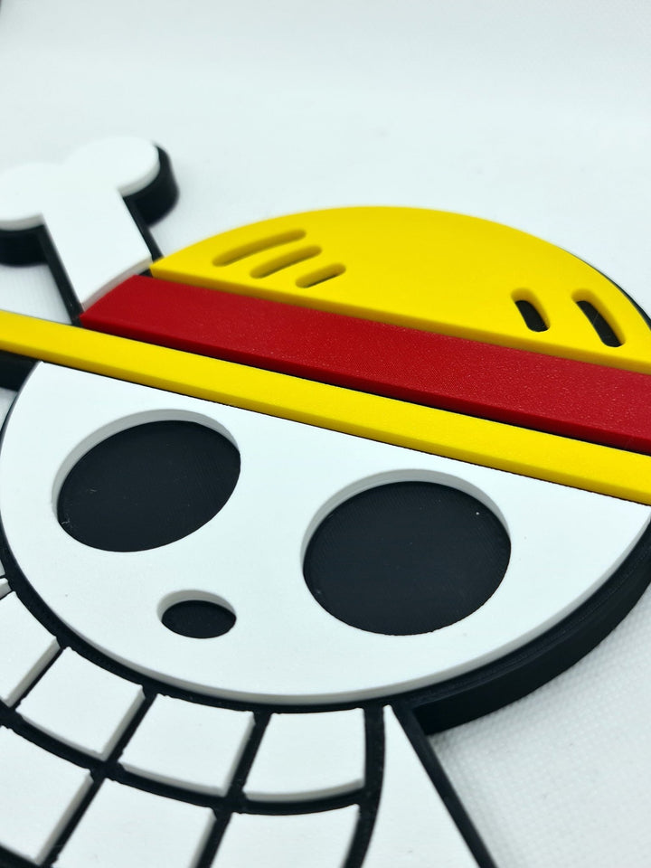 Descubre la Emoción de los piratas con Nuestro Cartel 3D de la Calavera de One Piece