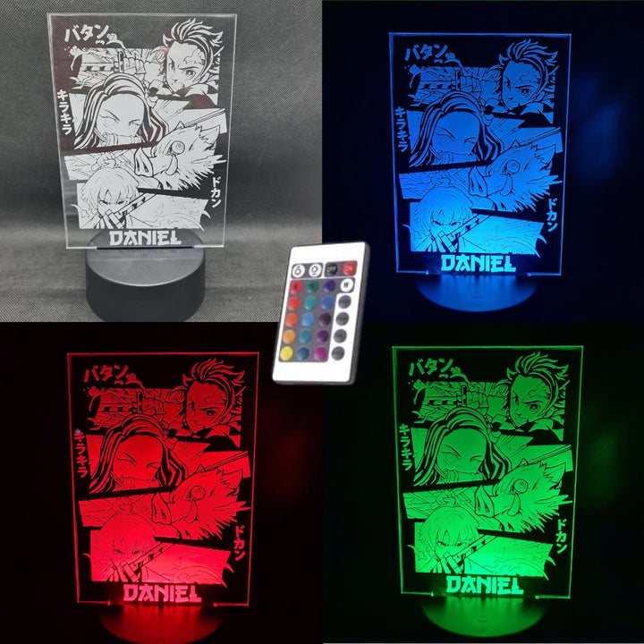 ¡Revive la Épica de Kimetsu no Yaiba con Nuestra Lámpara LED Personalizada!