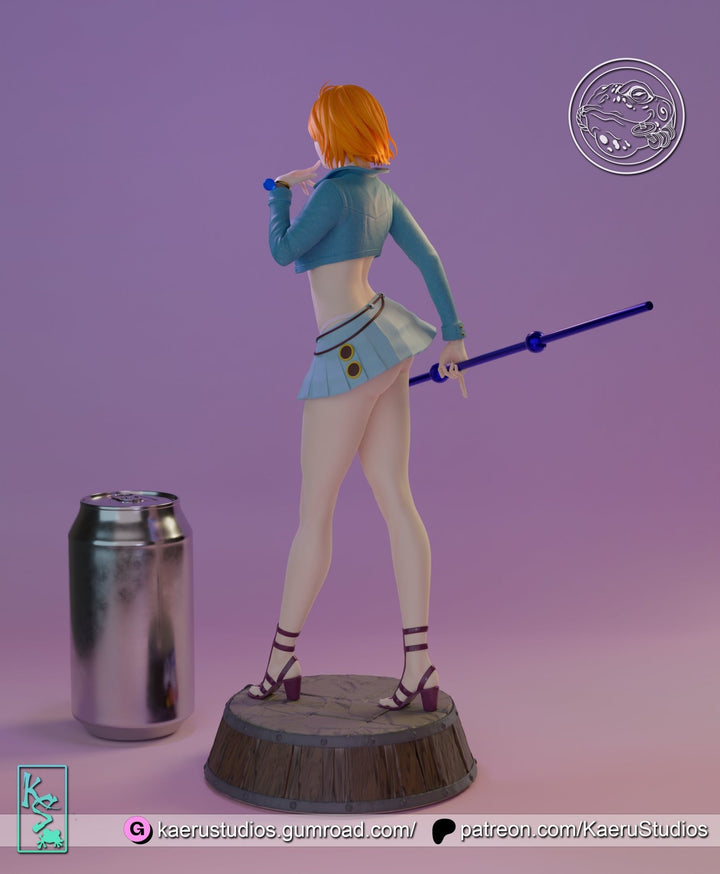 Figura de Resina de Nami de One Piece (Diseño Real Acción-no Anime)