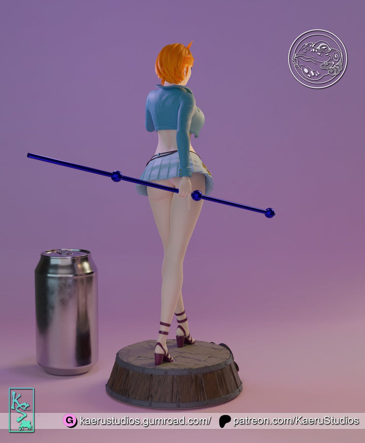 Figura de Resina de Nami de One Piece (Diseño Real Acción-no Anime)