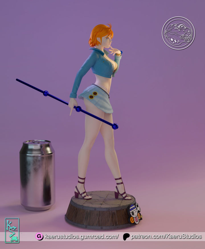 Figura de Resina de Nami de One Piece (Diseño Real Acción-no Anime)