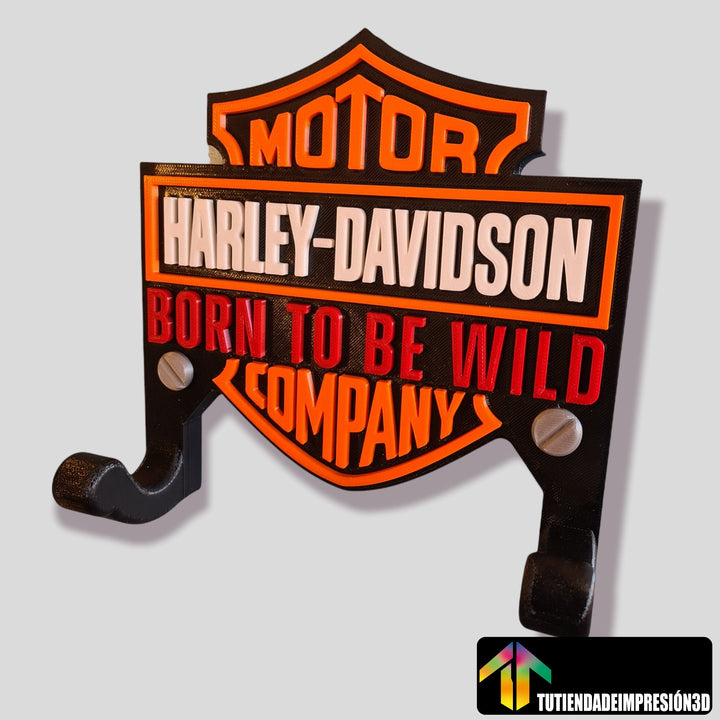 Soporte decorativo Harley Davidson para cascos/Chaqueta