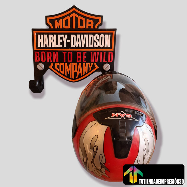 Soporte decorativo Harley Davidson para cascos/Chaqueta