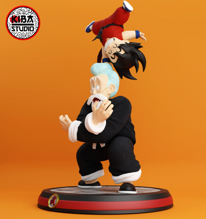 Goku &amp; Roshi (Free Shipping) (Unpainted Assembly Kit) / Painted to order!