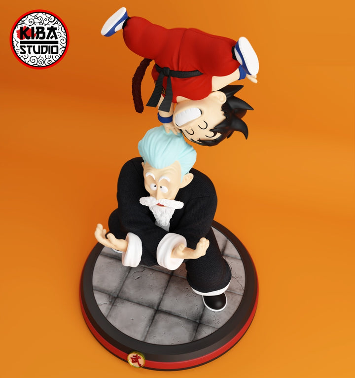 Goku &amp; Roshi (Free Shipping) (Unpainted Assembly Kit) / Painted to order!