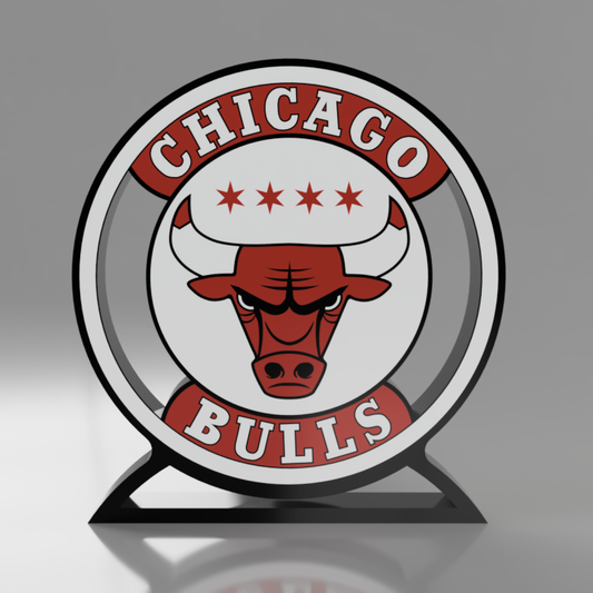 Lámpara led inspirada en el equipo de la NBA (CHICAGO BULLS)