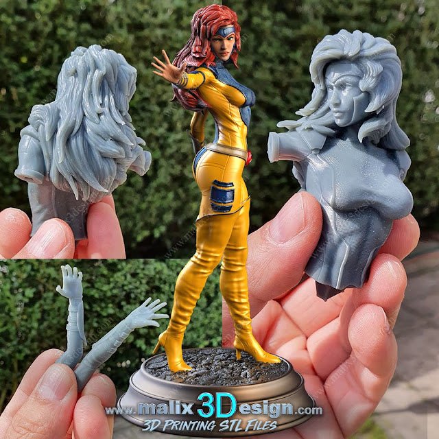 JEAN GRAY X-MEN BY MALIX3DESING (Unpainted Assembly Kit) / Painted to order!