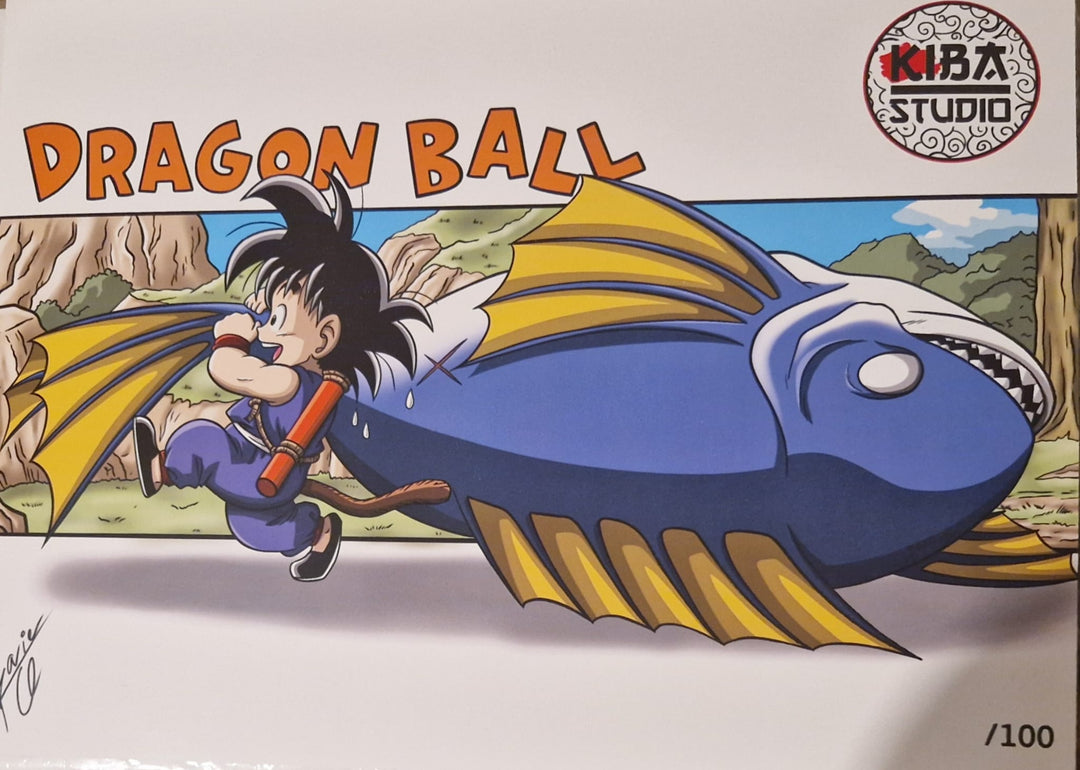 Kiba Studio - Goku Pescando un Pez - Dragon Ball - tu tienda de impresión 3D