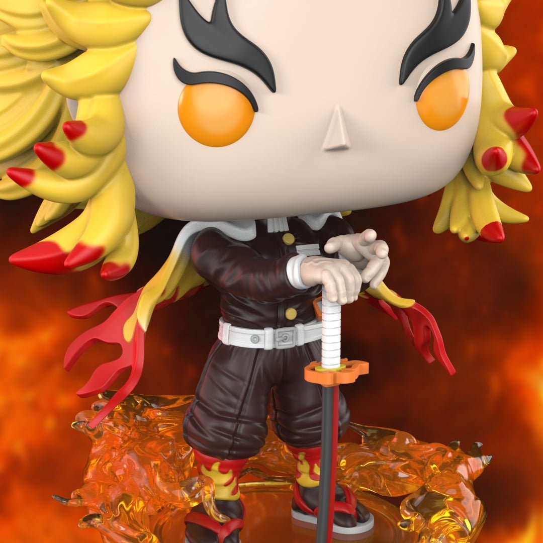 Rengoku de Kimetsu no Yaiba - Figura Chibi de Resina Exclusiva