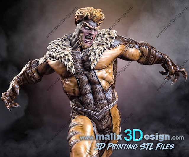 SABRETOOTH X-MAN DE MALIX3DESING