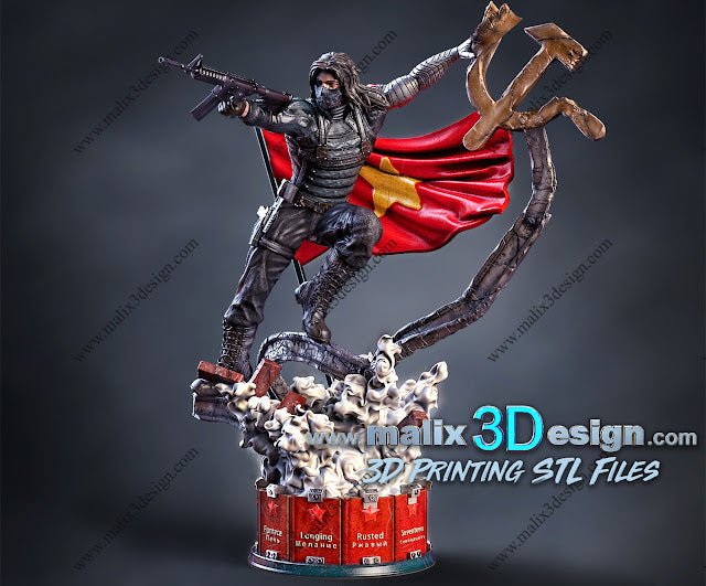 WINTER SOLDIER BY MALIX3DESING (Unpainted Assembly Kit) / Painted to order!